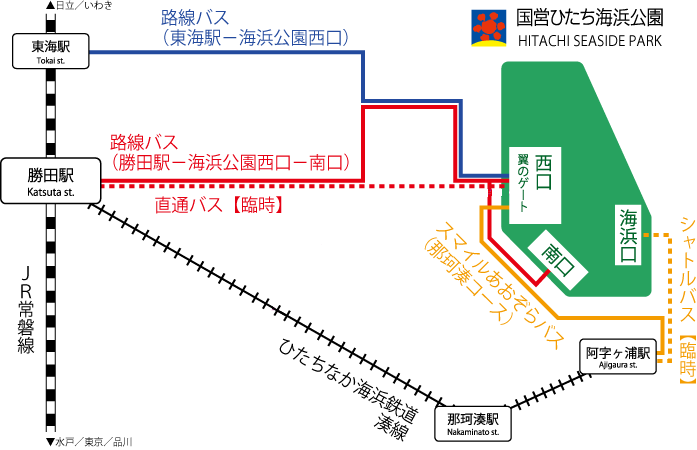電車・バスでのアクセス